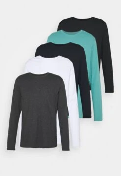 Pier One 5 Pack - Long Sleeved Top - Dark Blue/Turquoise/White -Pier One Sales Store 852b1adeb3684c1fb9aafb1a1a50eb45