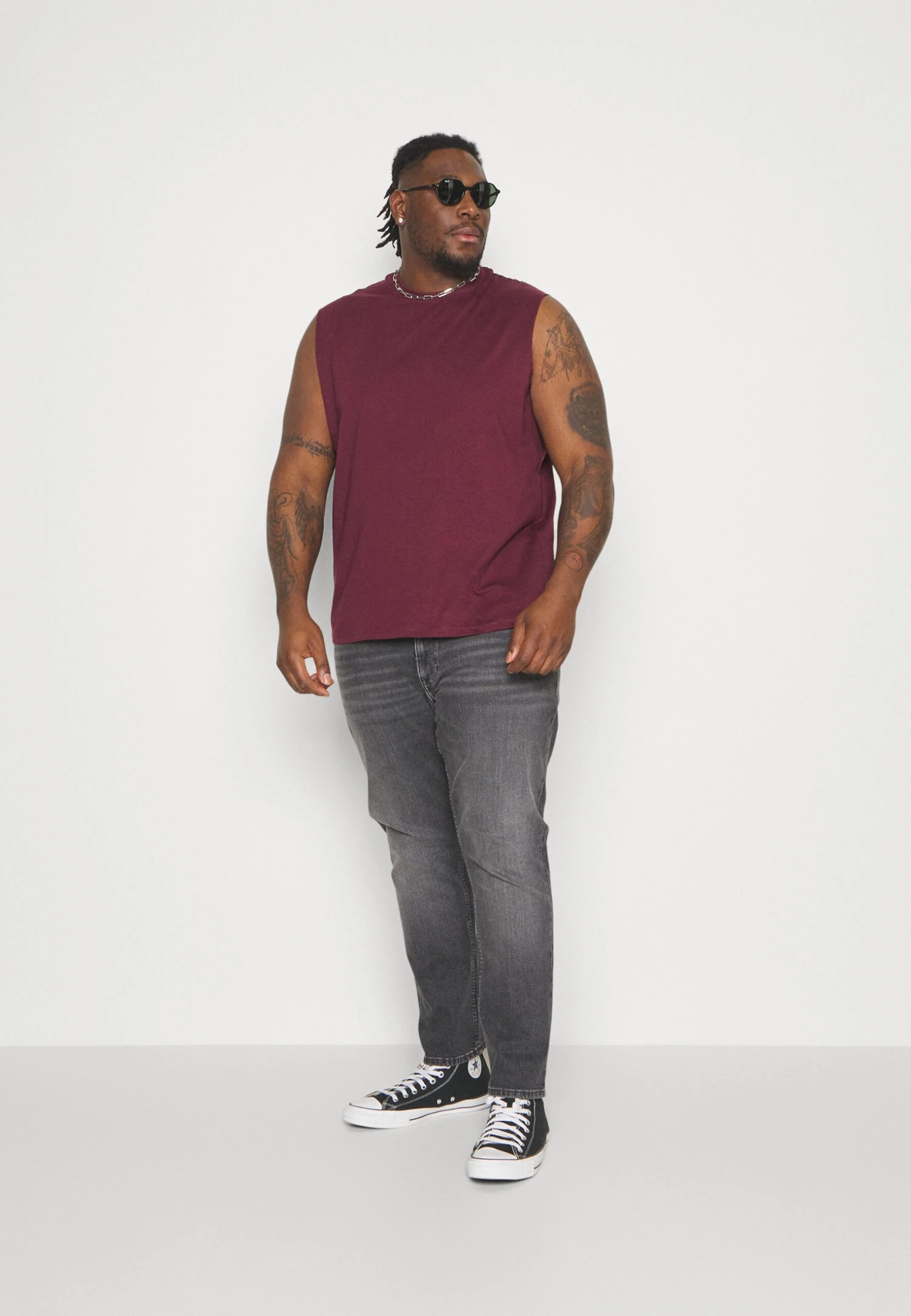 Pier One 2 Pack- Top - Black/Bordeaux 1 Pier One 2 Pack- Top - Black/Bordeaux