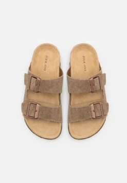 Pier One Leather Unisex - Slippers - Stone 9 Pier One Leather Unisex - Slippers - Stone -Pier One Sales Store 8a668f54d8c54cffbe49465b492ae069