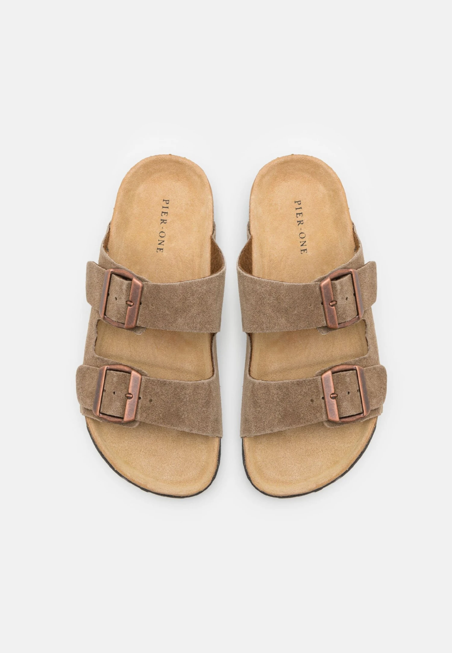Pier One Leather Unisex - Slippers - Stone 4 Pier One Leather Unisex - Slippers - Stone - Image 4