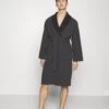 Pier One Shawl Towel Bathrobe - Dressing Gown - Dark Grey