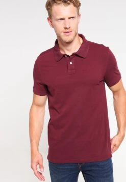 Pier One Basic - Polo Shirt - Bordeaux