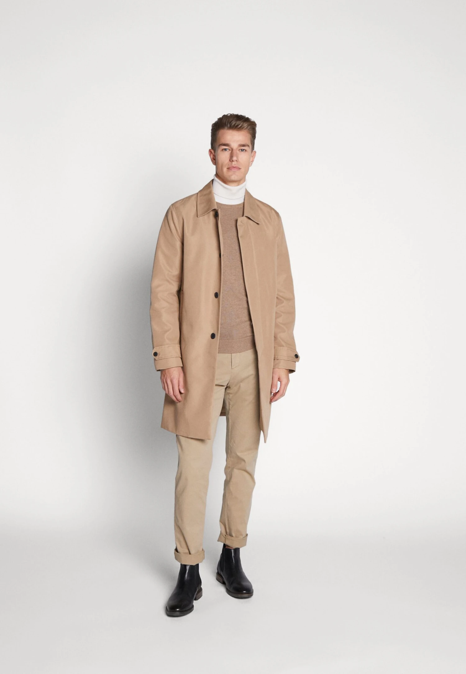 Pier One Basic Crewneck - Jumper - Mottled Beige 2 Pier One Basic Crewneck - Jumper - Mottled Beige - Image 2