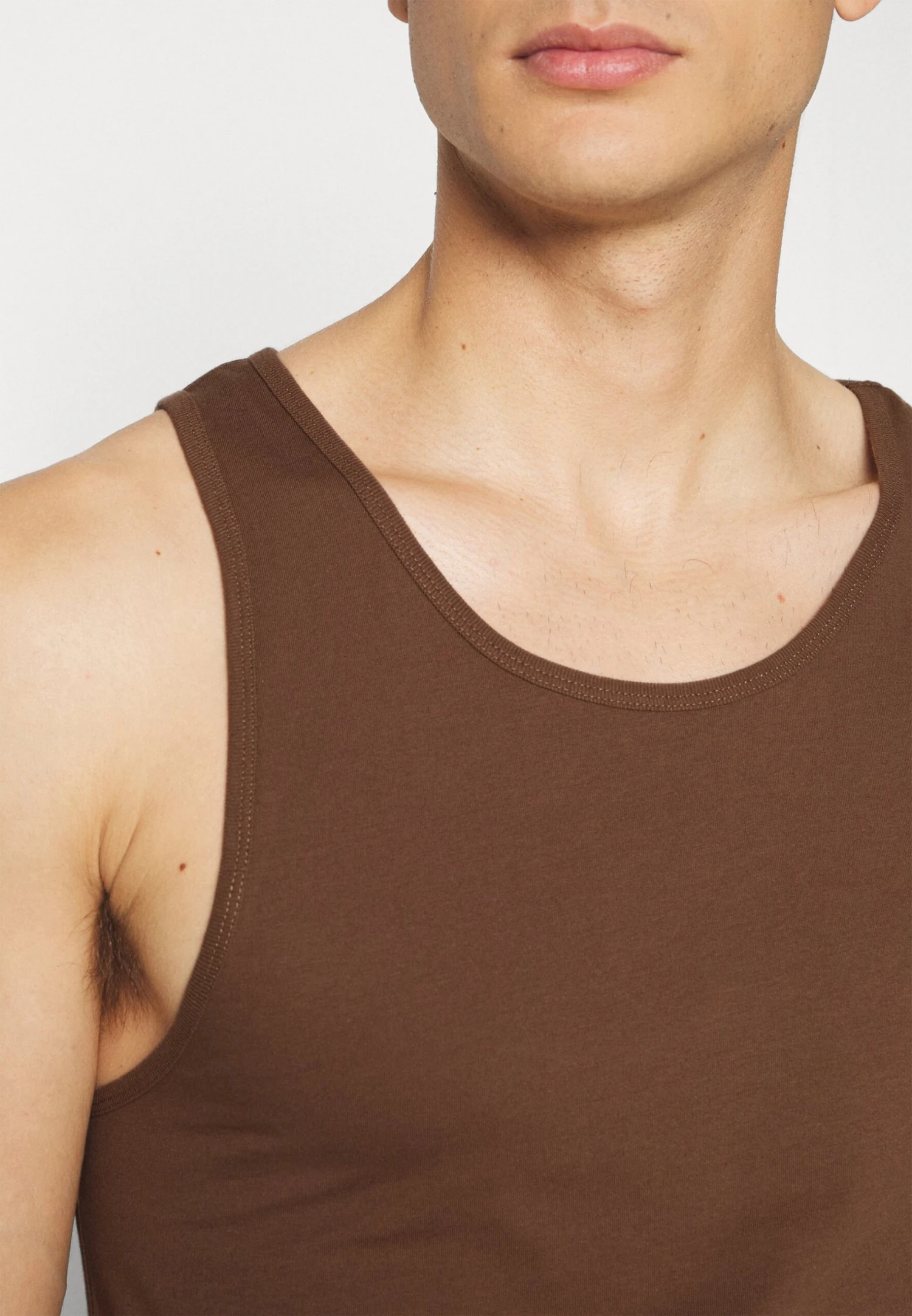 Pier One 3Pck Skin Tone Rib Vest- Undershirt - Brown 5 Pier One 3Pck Skin Tone Rib Vest- Undershirt - Brown - Image 5