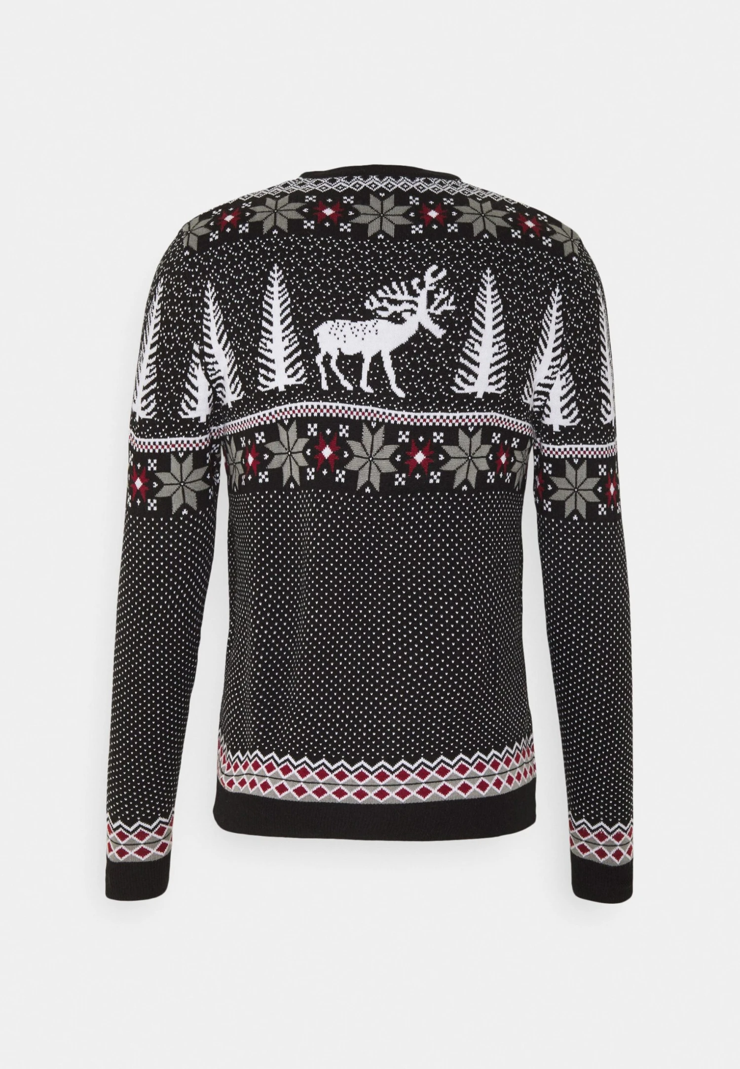 Pier One Wintery Christmas Jumper- Jumper - Black 2 Pier One Wintery Christmas Jumper- Jumper - Black - Image 2