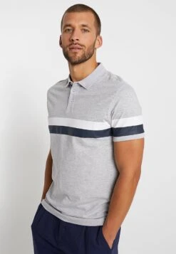 Pier One Polo Shirt - Mottled Light Grey