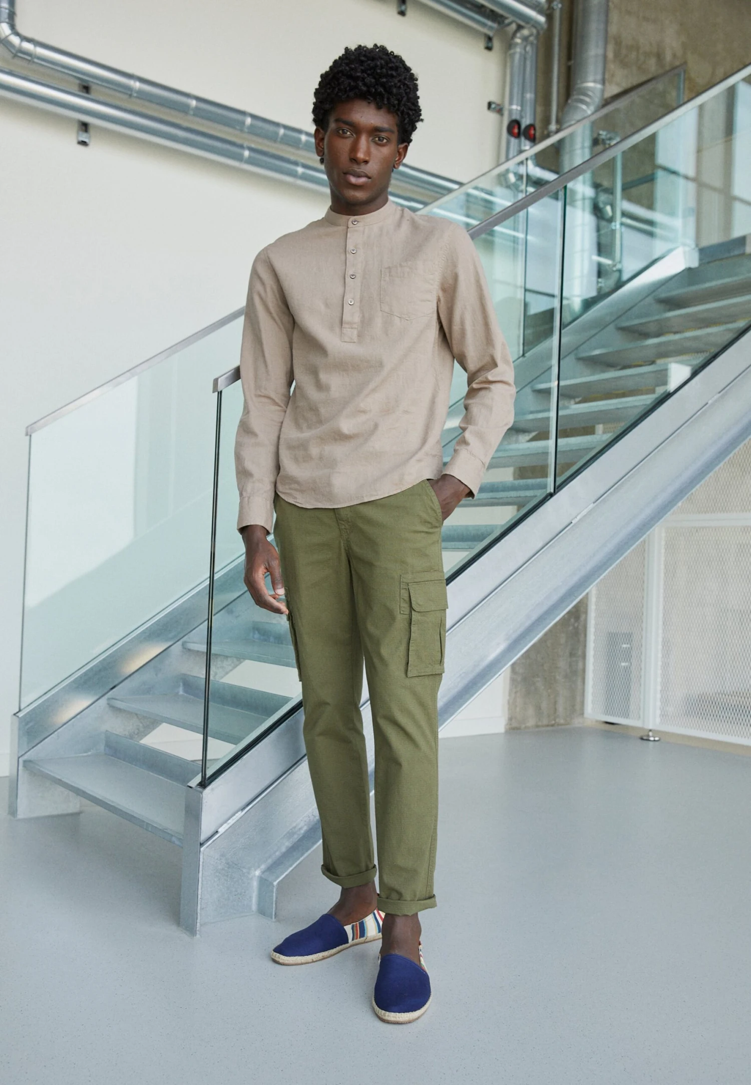 Pier One Shirt - Taupe 1 Pier One Shirt - Taupe