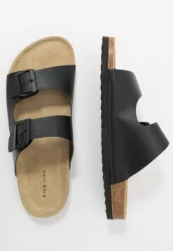 Pier One Unisex - Slippers - Black 13 Pier One Unisex - Slippers - Black -Pier One Sales Store a98de5f417bd4f57b176937b18a12ab7