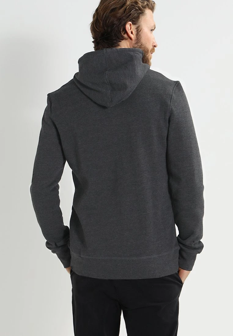 Pier One Zip-Up Sweatshirt - Black Melange 3 Pier One Zip-Up Sweatshirt - Black Melange - Image 3