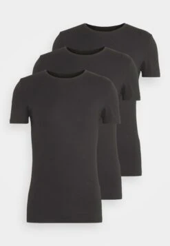 Pier One 3 Pack Muscle Fit- Basic T-Shirt - Black -Pier One Sales Store ae0e343dfa2647b68dad7cd6f5e6671e