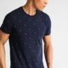 Pier One Print T-Shirt - Navy