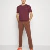 Pier One 3 Pack - Basic T-Shirt - Off-White/Bordeaux/Mint