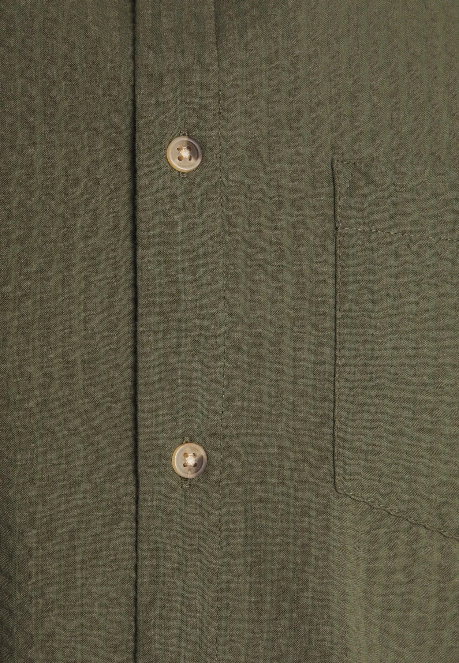 Pier One Seersucker Kent- Shirt - 604 - Olive 3 Pier One Seersucker Kent- Shirt - 604 - Olive - Image 3