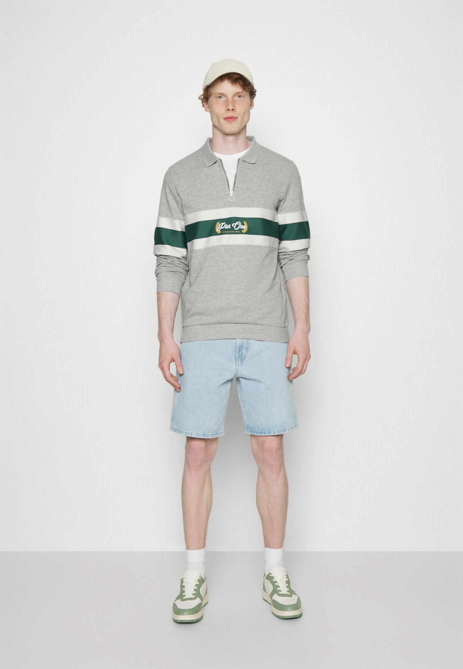 Pier One Sweatshirt -Light Grey 2 Pier One Sweatshirt -Light Grey - Image 2