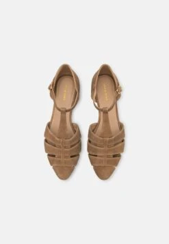 Pier One Leather - Ankle Strap Ballet Pumps -Pier One Sales Store b8d75a1b29464d52b1e37dfc32e0624f