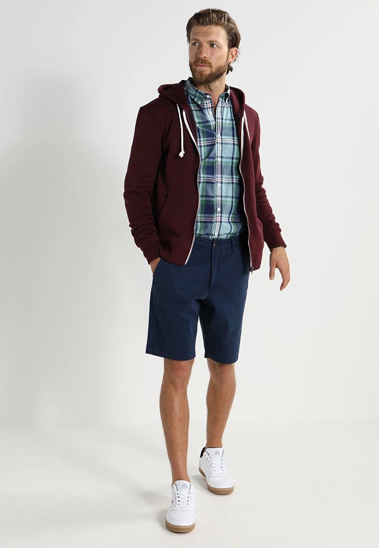 Pier One Zip-Up Sweatshirt - Bordeaux Melange 2 Pier One Zip-Up Sweatshirt - Bordeaux Melange - Image 2