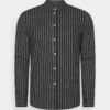 Pier One Flannel Stripes- Shirt - Dark Grey