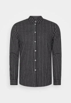 Pier One Flannel Stripes- Shirt - Dark Grey