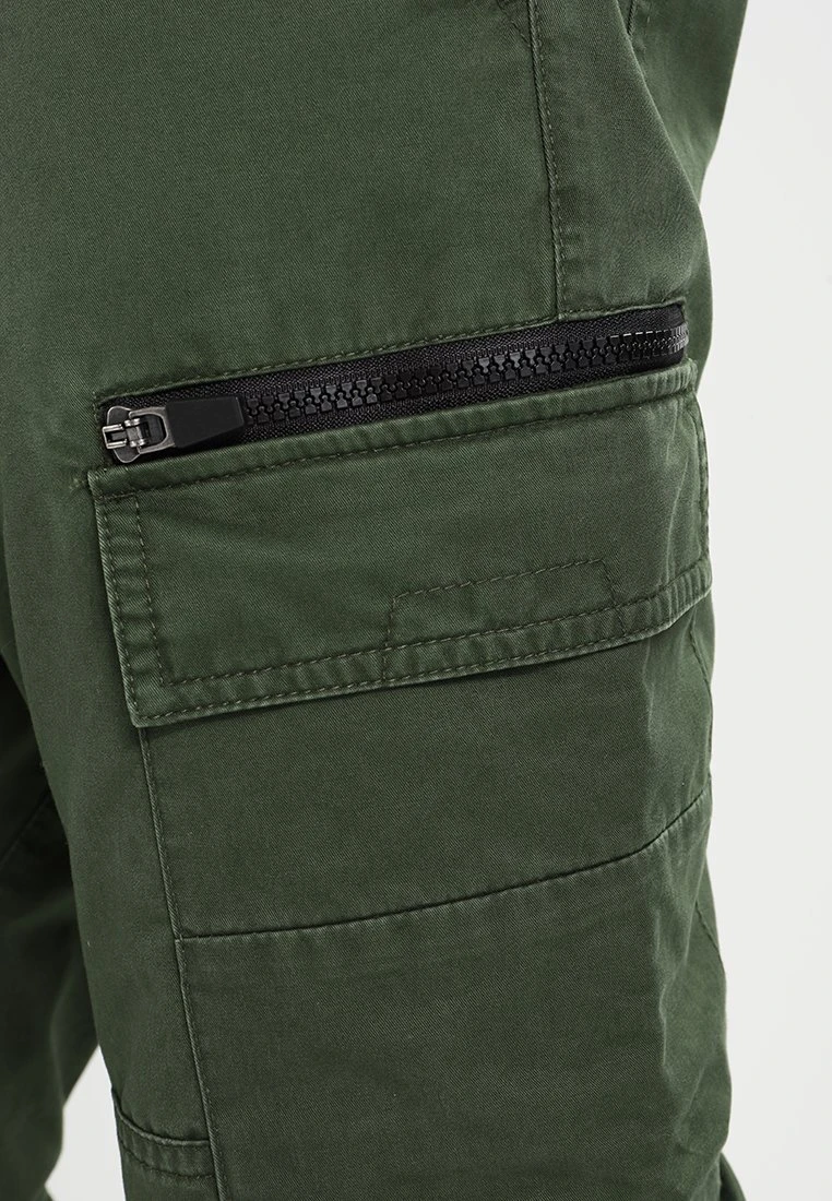 Pier One Cargo Trousers - Dark Green 4 Pier One Cargo Trousers - Dark Green - Image 4