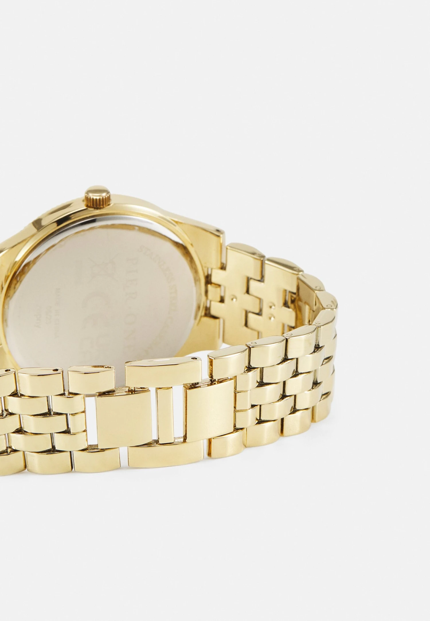 Pier One Unisex - Watch - Gold-Coloured/Black 2 Pier One Unisex - Watch - Gold-Coloured/Black - Image 2