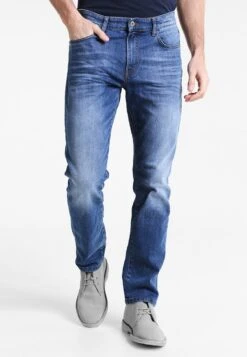 Pier One Straight Leg Jeans - Mid Blue