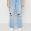 Pier One Distress On Knees - Relaxed Fit Jeans