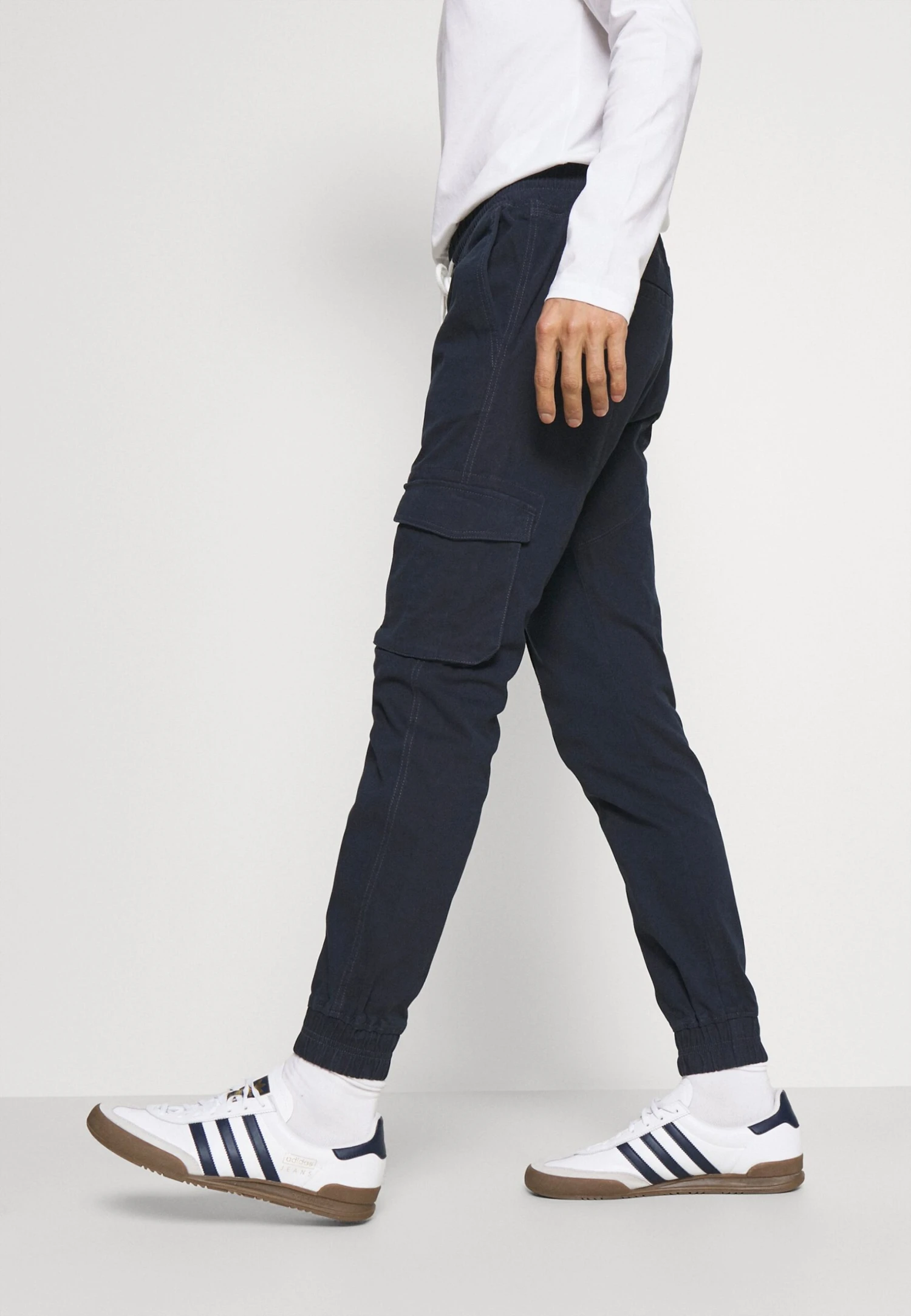Pier One Cargo Trousers - Dark Blue 4 Pier One Cargo Trousers - Dark Blue - Image 4