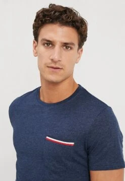 Pier One Basic T-Shirt - Mottled Dark Blue -Pier One Sales Store cf0b128f23eb42d29f229a8b186e6078