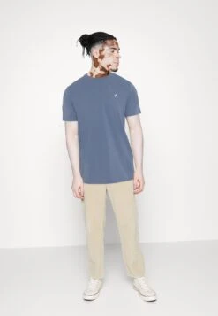 Pier One 3 Pack - Basic T-Shirt - White/Dark Blue/Blue