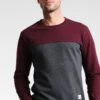 Pier One Sweatshirt - Mottled Bordeaux