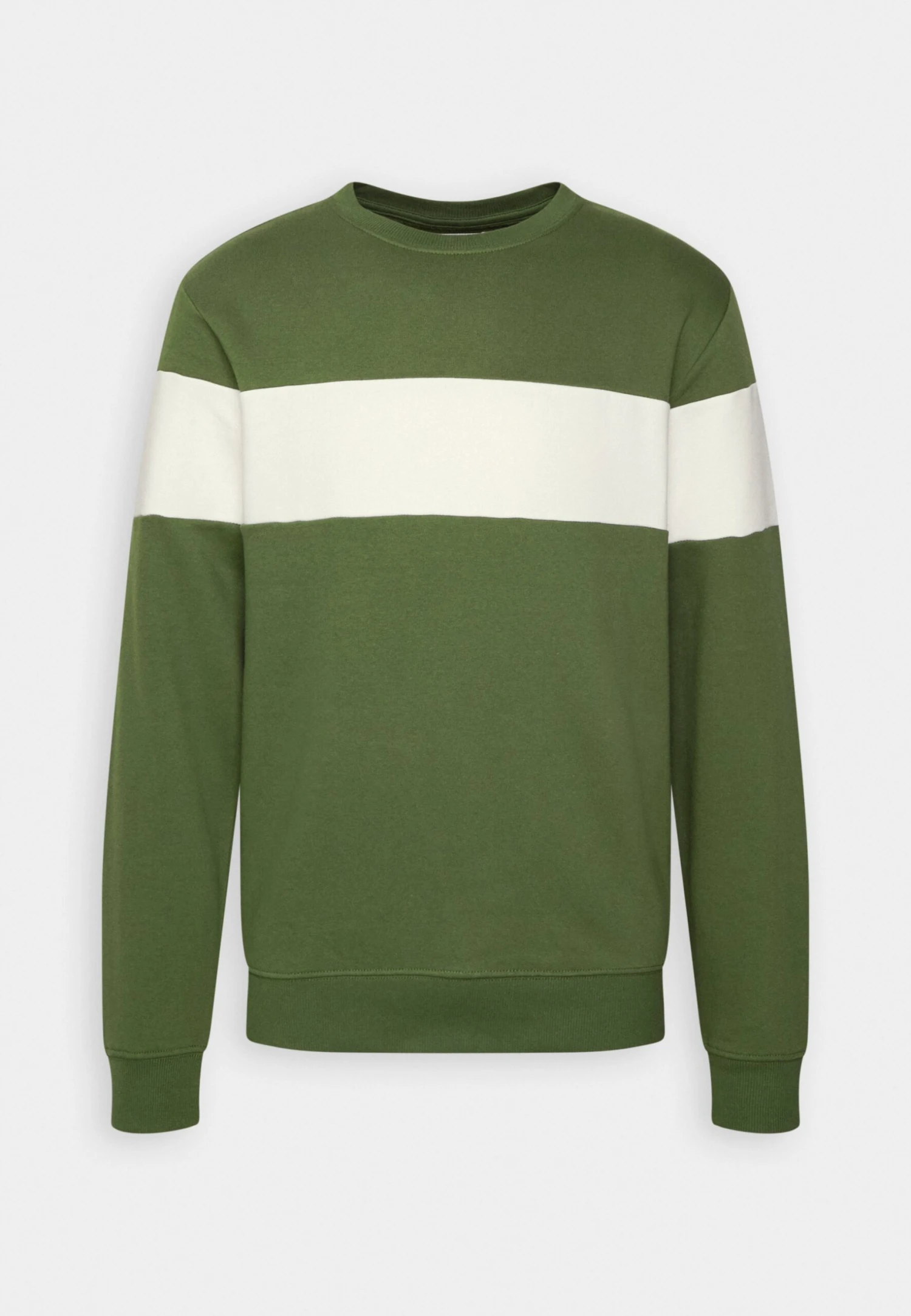 Pier One Sweatshirt - Khaki/Off-White 4 Pier One Sweatshirt - Khaki/Off-White - Image 4