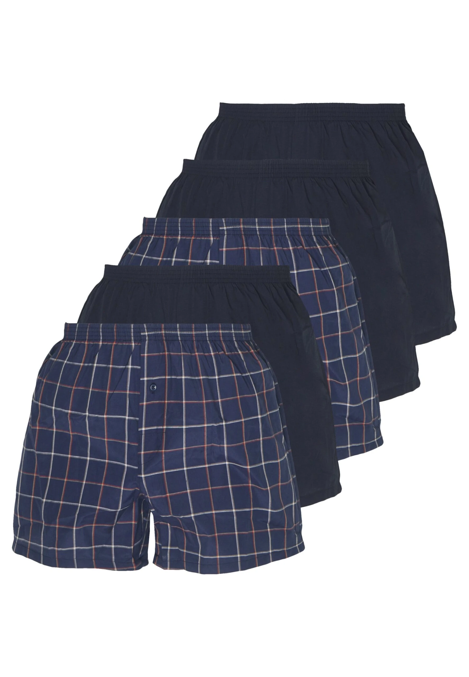 Pier One 5 Pack - Boxer Shorts - Dark Blue 4 Pier One 5 Pack - Boxer Shorts - Dark Blue - Image 4