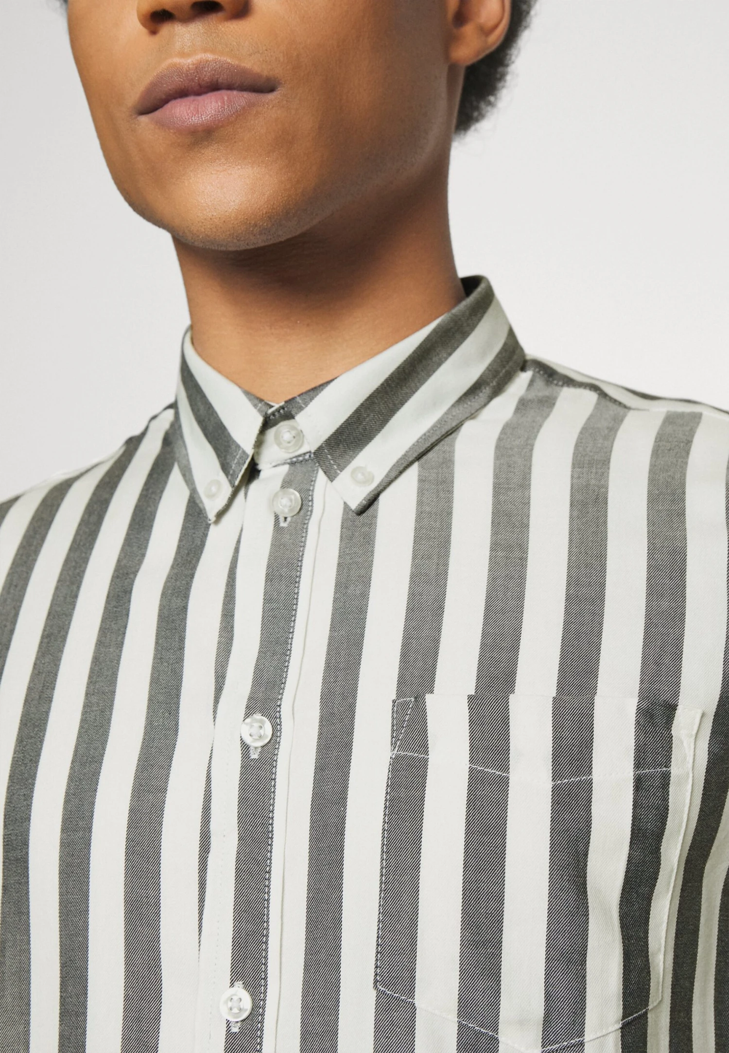 Pier One Shirt - Dark Blue/White 4 Pier One Shirt - Dark Blue/White - Image 4