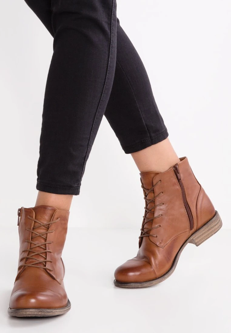 Pier One Lace-Up Ankle Boots - Brandy 1 Pier One Lace-Up Ankle Boots - Brandy