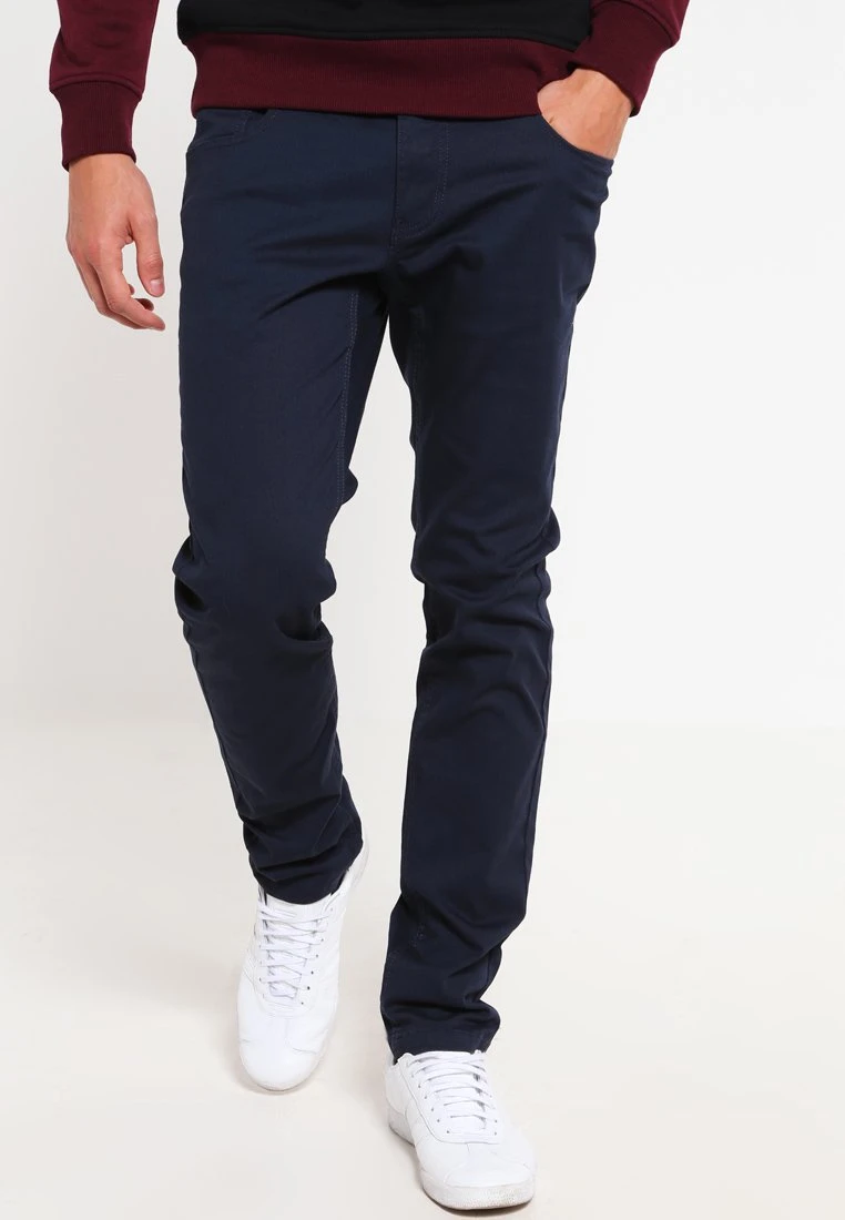 Pier One Trousers - Dark Blue 1 Pier One Trousers - Dark Blue