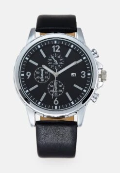 Pier One Watch - Black/Silver-Coloured