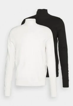 Pier One 2 Pack - Basic Turtleneck - Jumper - Black/White -Pier One Sales Store ea94d1802d4340c59839e05fa41724c6