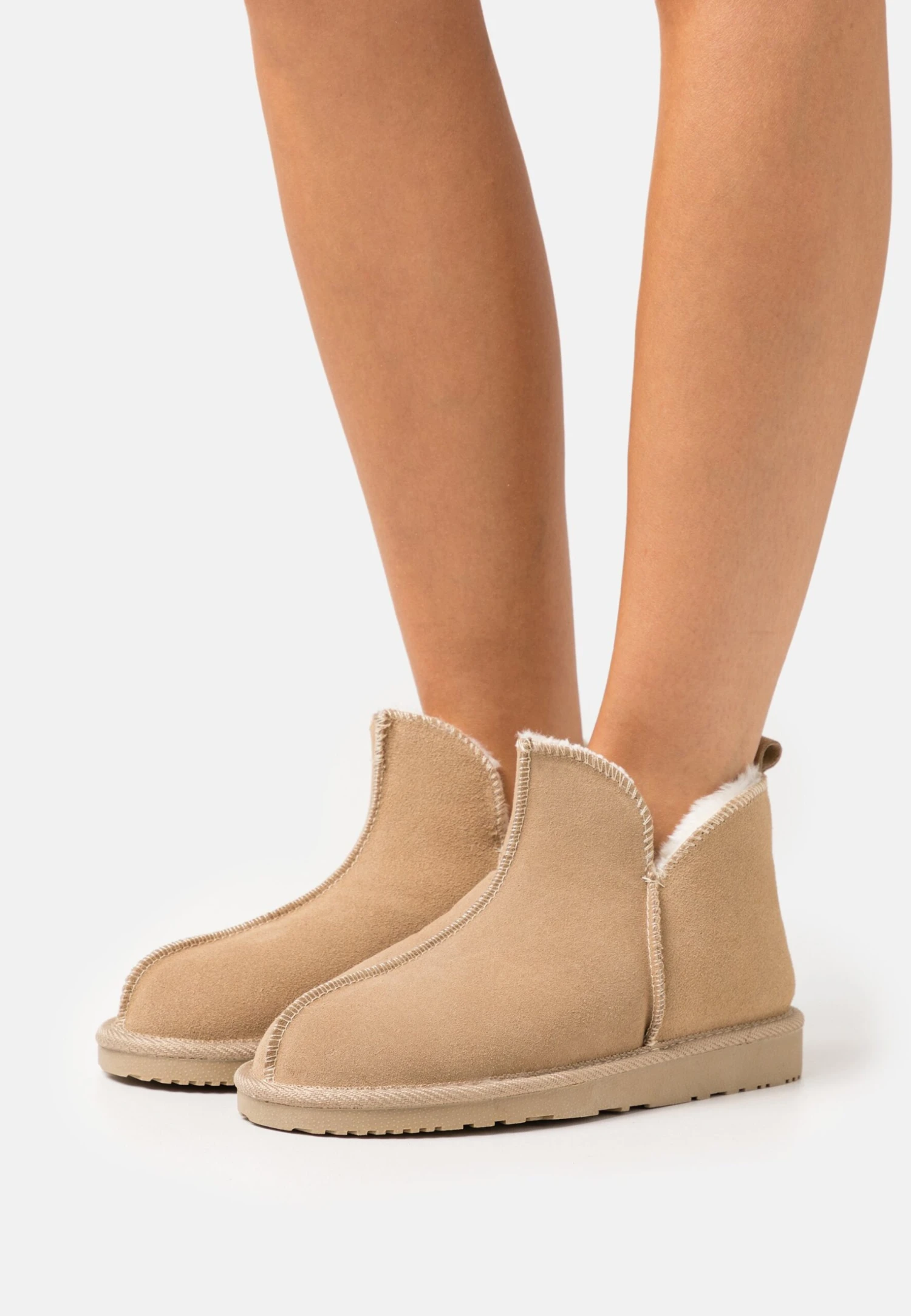 Pier One Leather- Slippers - Beige 1 Pier One Leather- Slippers - Beige