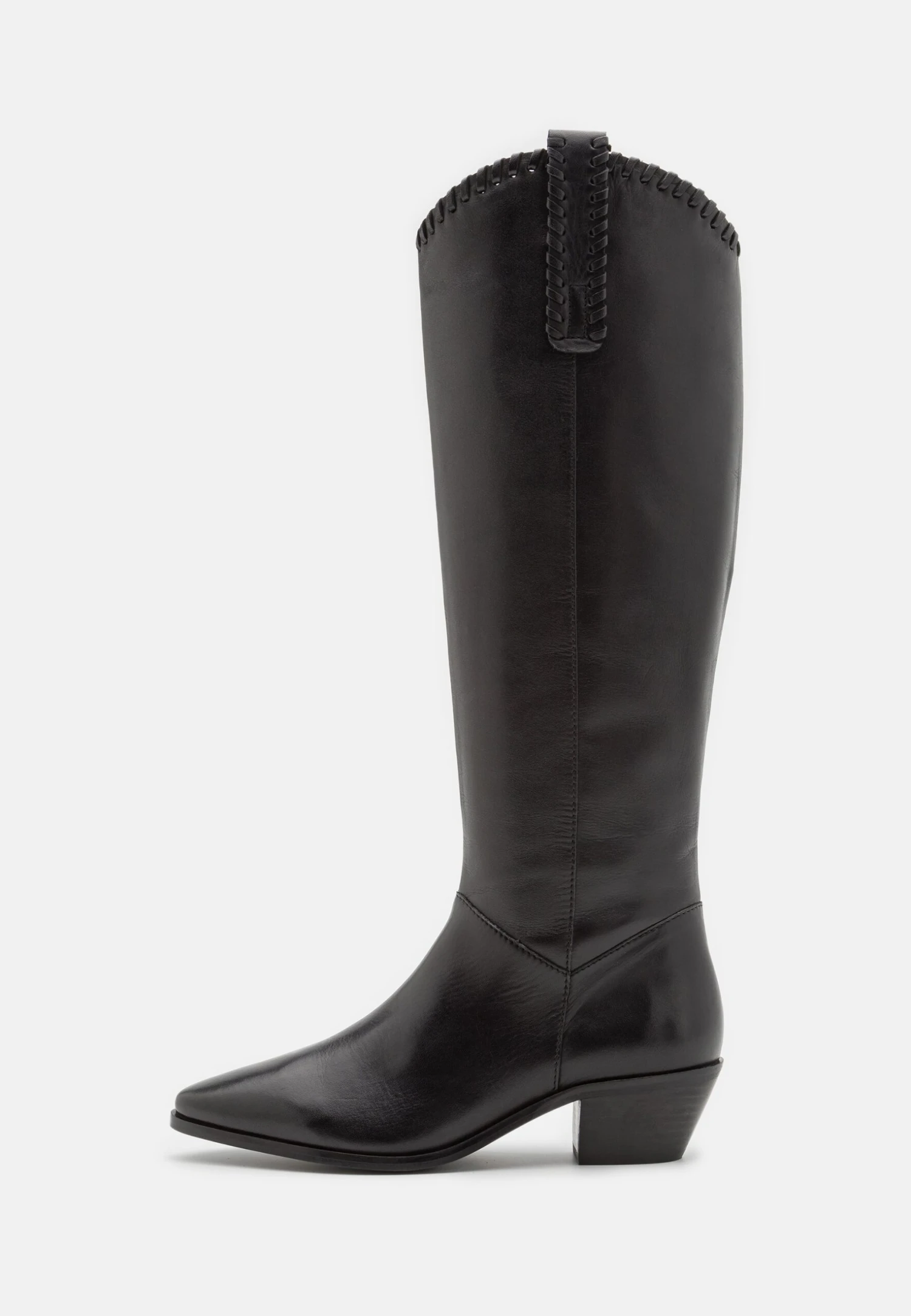 Pier One Leather - Cowboy/Biker Boots - Black 2 Pier One Leather - Cowboy/Biker Boots - Black - Image 2