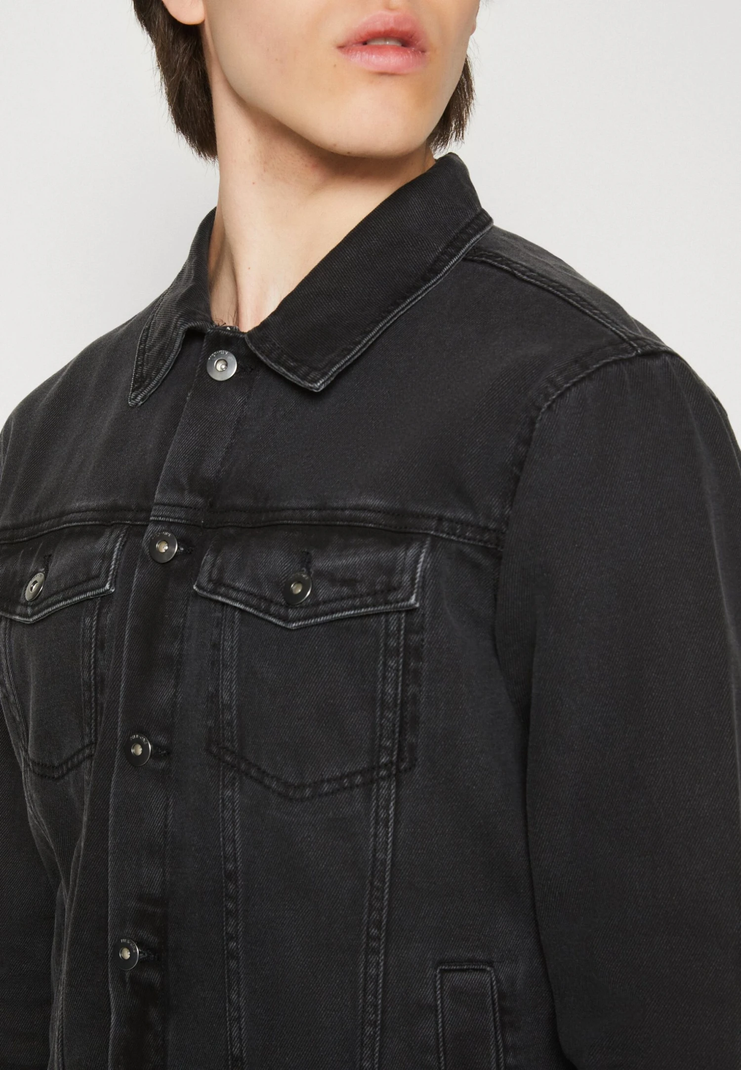 Pier One Denim Jacket - Black 6 Pier One Denim Jacket - Black - Image 6