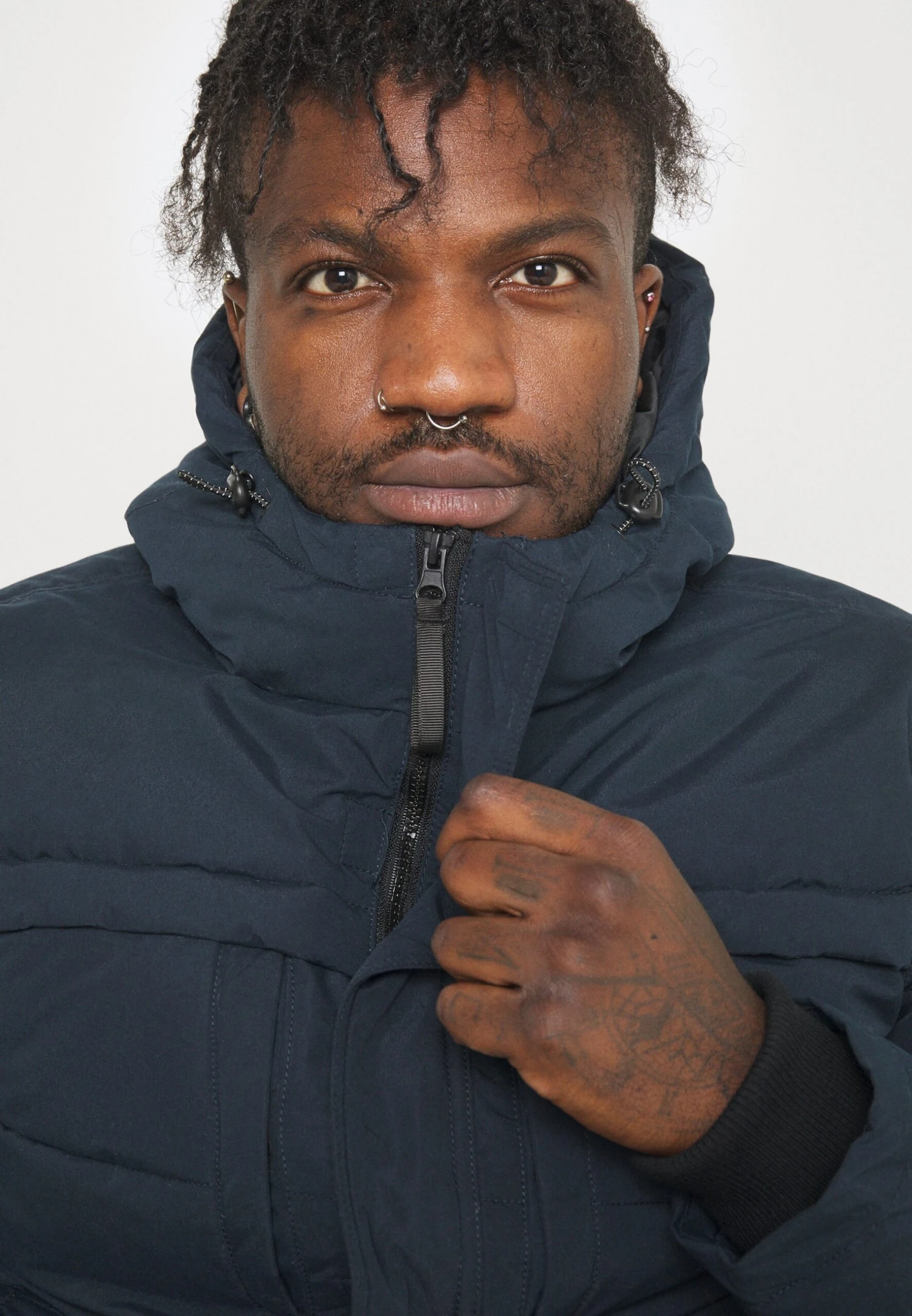 Pier One Winter Jacket - Dark Blue 6 Pier One Winter Jacket - Dark Blue - Image 6