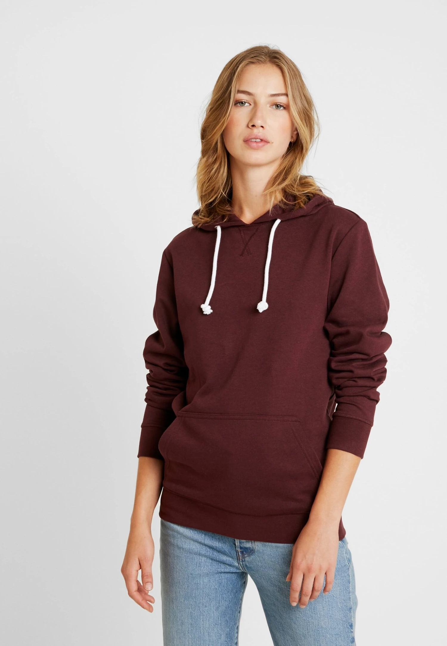 Pier One Hoodie - Bordeaux Melange 4 Pier One Hoodie - Bordeaux Melange - Image 4