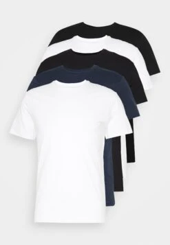Pier One 5 Pack - Basic T-Shirt - Black/White/Blue 8 Pier One 5 Pack - Basic T-Shirt - Black/White/Blue -Pier One Sales Store f1b37127ec2d45f98139c878d4f29450