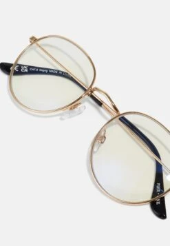 Pier One Unisex - Blue Light Glasses -Gold- Coloured -Pier One Sales Store f33625ede44c4459b7dfbd3d3ec6aa31