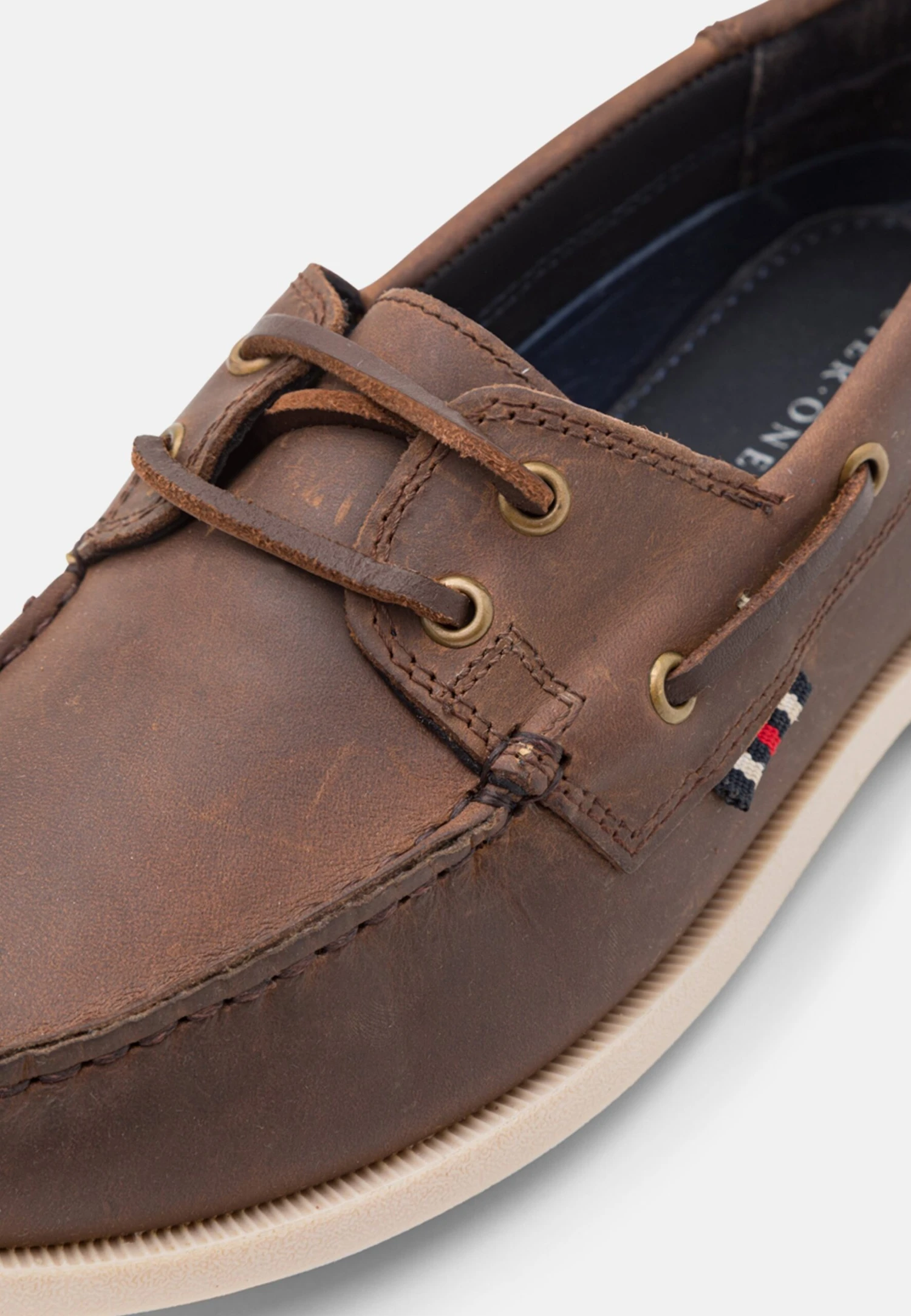 Pier One Leather Unisex - Boat Shoes - Brown 6 Pier One Leather Unisex - Boat Shoes - Brown - Image 6