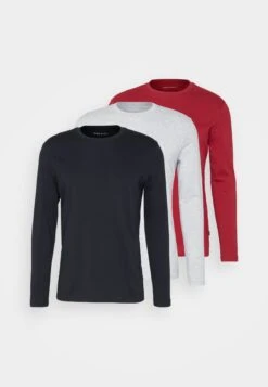 Pier One Long Sleeved Top - Red/Dark Blue/Mottled Light Grey -Pier One Sales Store f87cd68289264ca7b167b087cae30c53