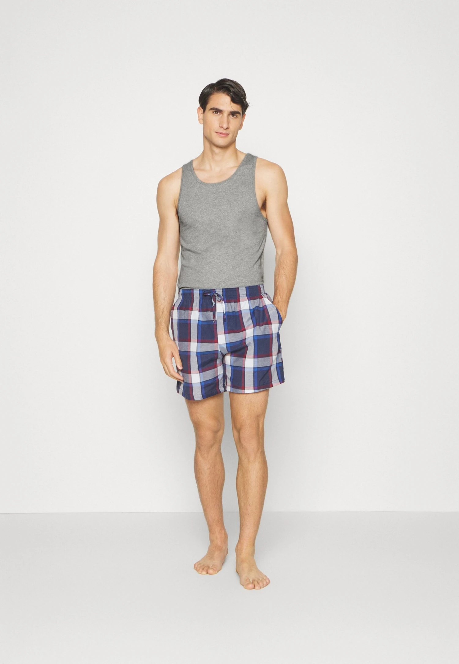 Pier One Rib Vestlue - Undershirt - Grey/White/Blue 2 Pier One Rib Vestlue - Undershirt - Grey/White/Blue - Image 2