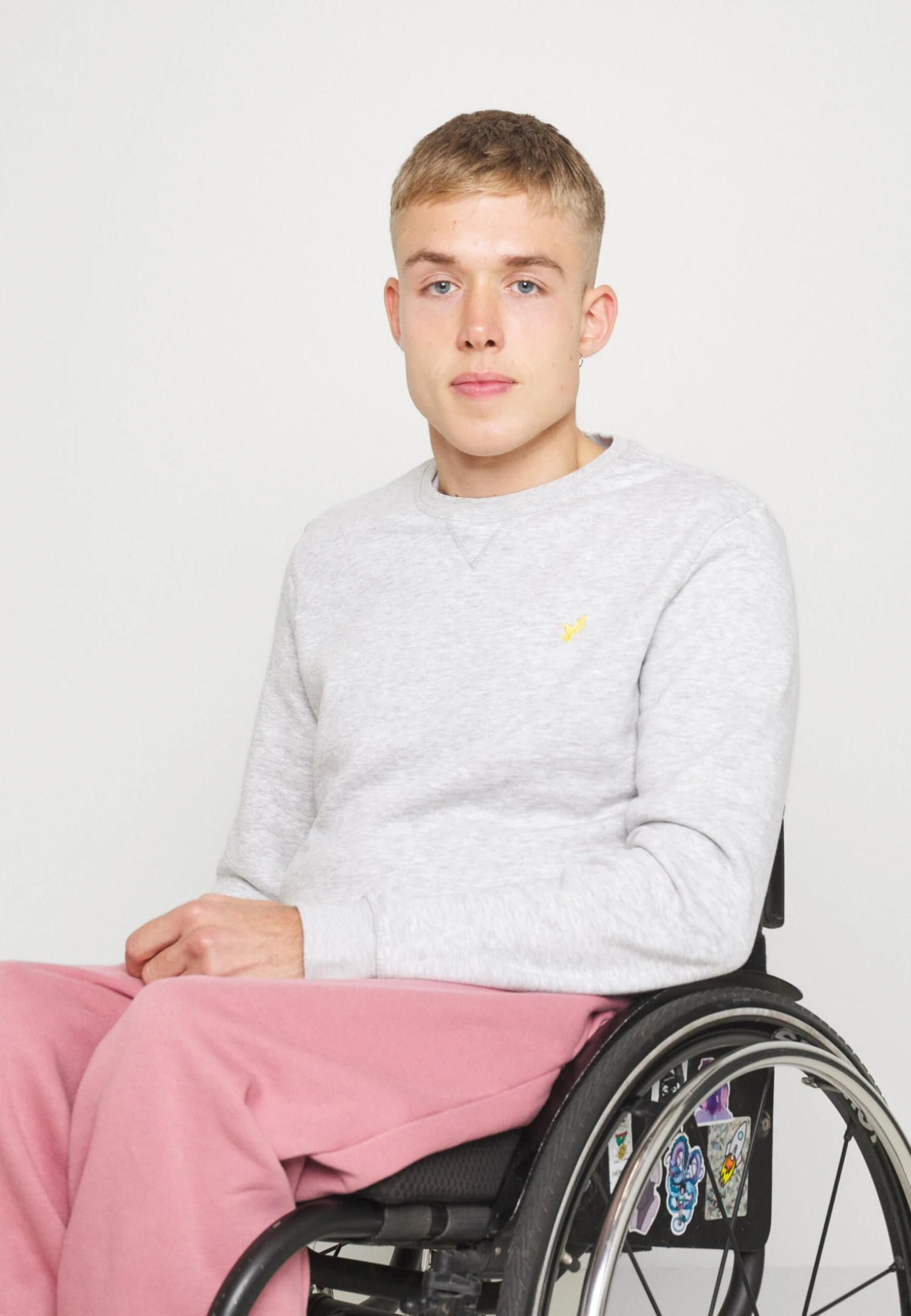 Pier One Sweatshirt - Mottled Light Grey 3 Pier One Sweatshirt - Mottled Light Grey - Image 3