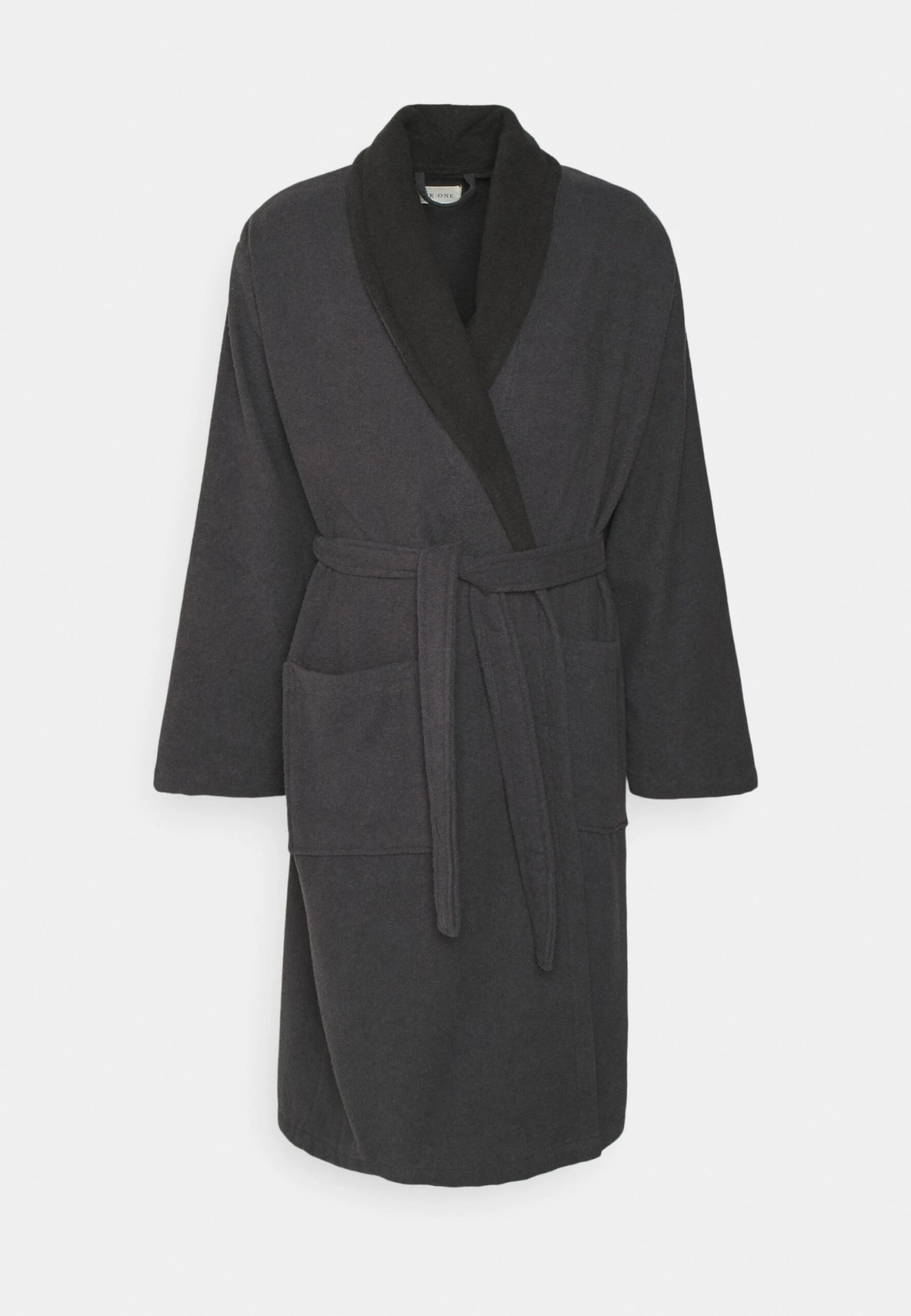 Pier One Shawl Towel Bathrobe - Dressing Gown - Dark Grey 5 Pier One Shawl Towel Bathrobe - Dressing Gown - Dark Grey - Image 5