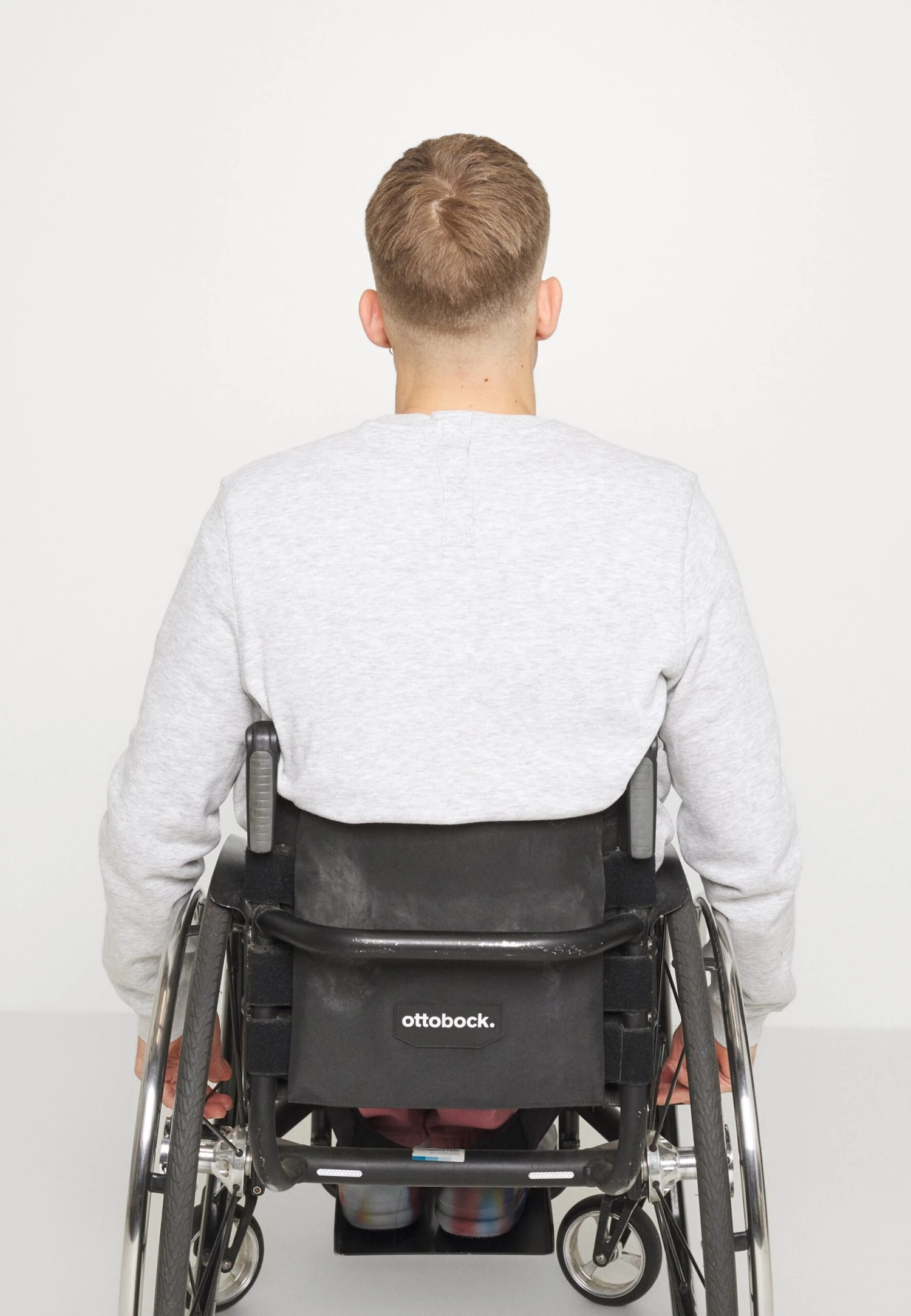 Pier One Sweatshirt - Mottled Light Grey 4 Pier One Sweatshirt - Mottled Light Grey - Image 4